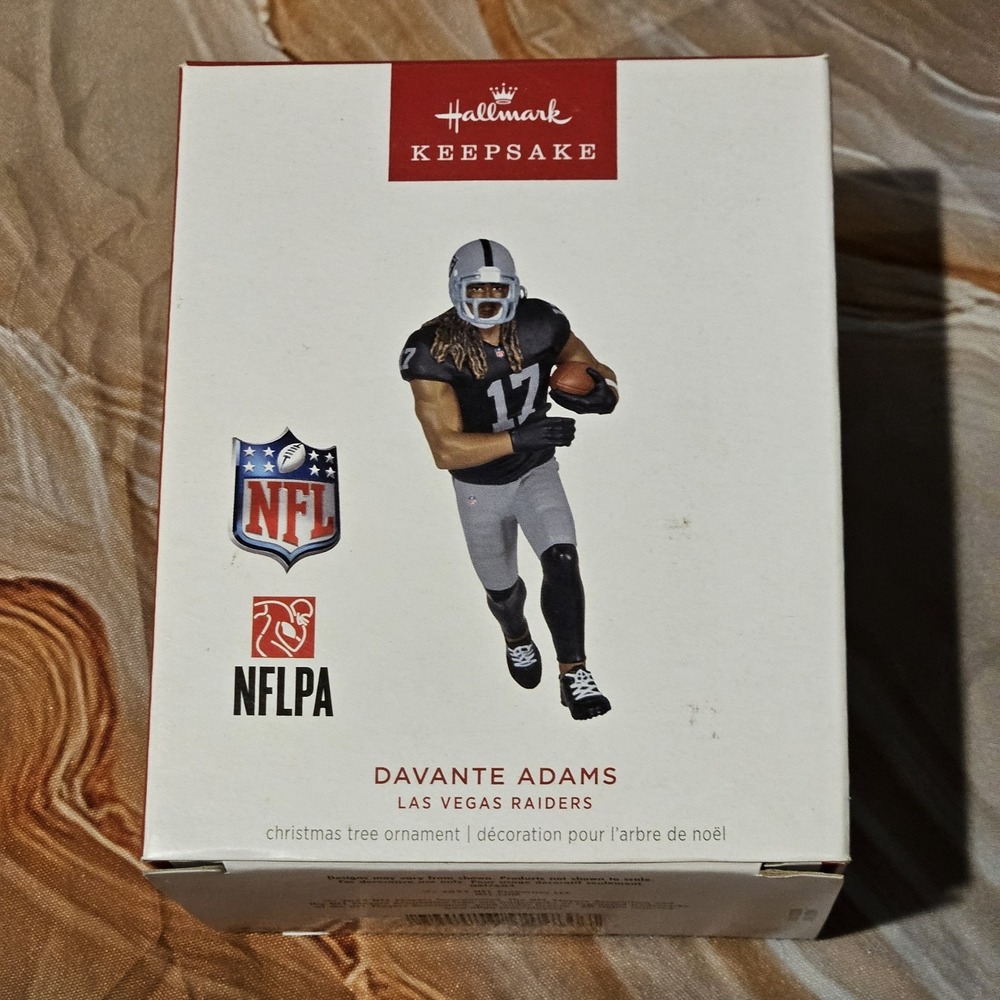 Hallmark Keepsake Davante Adams Las Vegas Raiders Ornament 2024 NFL